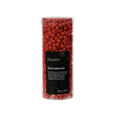 Decoris Plastic Beaded Garland 10m - Christmas Red